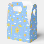 Ballotins Joli Baby shower de ciel bleu Soleil Jaune (Ouvert)