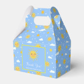 Ballotins Joli Baby shower de ciel bleu Soleil Jaune (Verso)