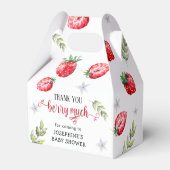 Ballotins Joli Baby shower de fraise Merci (Arrière)
