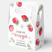 Ballotins Joli Baby shower de fraise Merci (Ouvert)