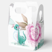Ballotins Joli Baby shower de papillon Dinosaure rose Turquo (Ouvert)
