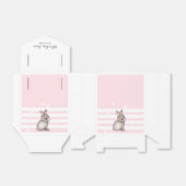 Ballotins Joli Baby shower lapin rose (Déplié)