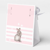 Ballotins Joli Baby shower lapin rose (Arrière)