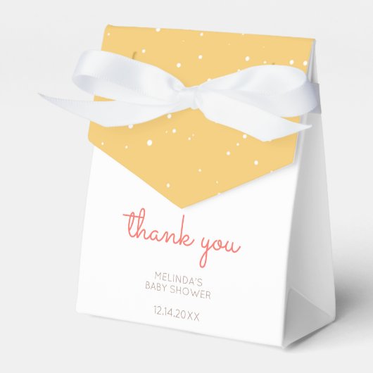 Ballotins Joli Baby shower moderne Jaune Wild One Sloth (Verso)