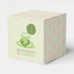 Ballotins Joli ballon vert anniversaire grenouille remerciem