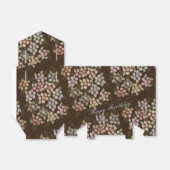 Ballotins Joli Ballotin de chocolat à fleurs (Déplié)