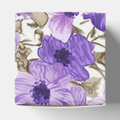 Ballotins Joli Ballotin de Cube Florale violet et blanc (Haut)