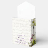 Ballotins Joli blanc mauve fleurs florales mariage (Ouvert)