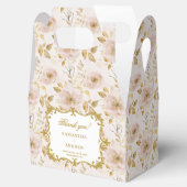 Ballotins Joli Blush Gold Wedding boîte de préférence avec é (Ouvert)