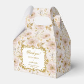 Ballotins Joli Blush Gold Wedding boîte de préférence avec é (Verso)