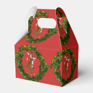 Ballotins Joli cerf de Noël et couronne