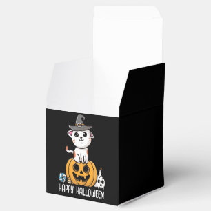 Ballotins Joli Chat Assis sur Citrouille Halloween