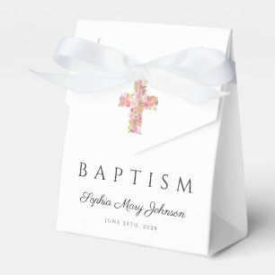 Ballotins Joli croix florale religieux baptême