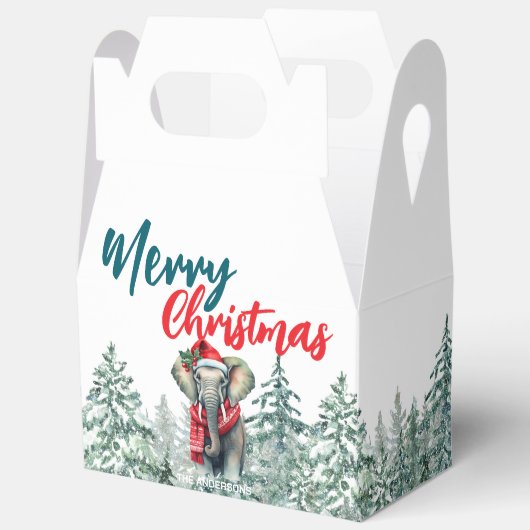 Ballotins Joli éléphant Père Noël sauvage arbre de Noël Joye (Ouvrir)