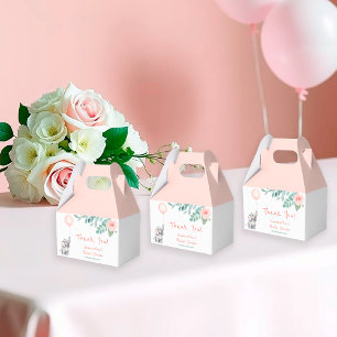 Ballotins Joli Eléphant rose Baby shower de fille en ballons