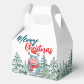 Ballotins Joli Hippo Père Noël sauvage arbre de Noël Joyeux  (Recto)