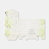 Ballotins Joli jaune fleuri fleuri mariage (Déplié)