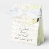 Ballotins Joli jaune fleuri fleuri mariage (Verso)