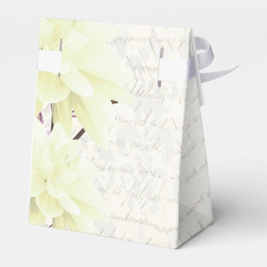 Ballotins Joli jaune fleuri fleuri mariage (Arrière)