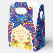 Ballotins Joli joli éléphant mariage indien jaune bleu (Ouvert)