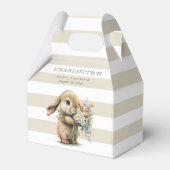 Ballotins Joli lapin avec Baby shower de fleurs (Arrière)