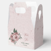 Ballotins joli mariage botanique de fleurs roses (Ouvert)