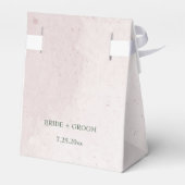 Ballotins joli mariage botanique de fleurs roses (Arrière)