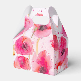 Ballotins Joli Mariage de pavot rouge Ballotin de gâteau 