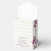 Ballotins Joli mauve fleurs florales mariage blanc (Ouvert)