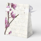 Ballotins Joli mauve fleurs florales mariage blanc (Arrière)