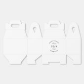 Ballotins Joli monogramme floral botanique nom du couple de  (Déplié)