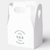 Ballotins Joli monogramme floral botanique nom du couple de  (Ouvrir)