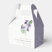 Ballotins Joli Monogramme Violet Fête des mariées de Bund Fl (Arrière)