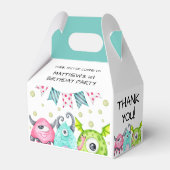 Ballotins Joli Monsters garçon Merci d'anniversaire Ballotin (Verso)