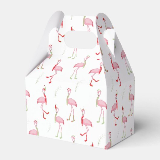 Ballotins Joli motif flamant rose Noël (Arrière)