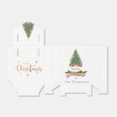 Ballotins Joli Noël Blanc Faux Rose Parties scintillant (Déplié)