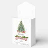 Ballotins Joli Noël Blanc Faux Rose Parties scintillant (Ouvert)