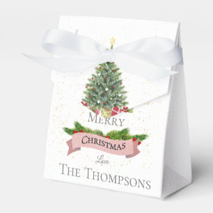 Ballotins Joli Noël Blanc Faux Rose Parties scintillant