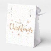 Ballotins Joli Noël Blanc Faux Rose Parties scintillant (Arrière)