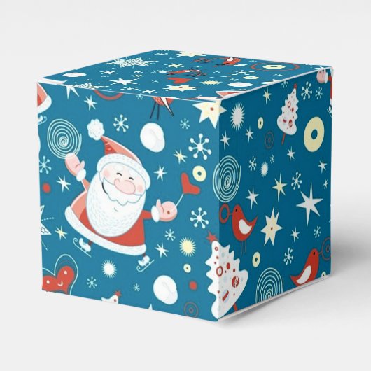 Ballotins Joli Noël Père Noël Motif Cube Ballotin (Verso)
