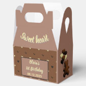 Ballotins Joli ours au chocolat ballotin d'anniversaire (Ouvert)