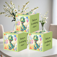 Joli petit dinosaure avec beaucoup de ballons colo