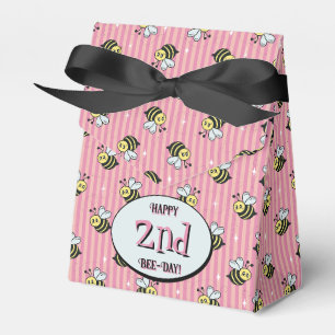 Ballotins Joli Pink Bumblebee rayé rose Anniversaire