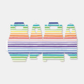 Ballotins Joli Rainbow Stripe Motif Anniversaire (Déplié)