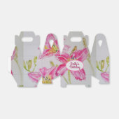 Ballotins Joli rose Lily Mariage Ballotin de gâteau  (Déplié)