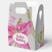 Ballotins Joli rose Lily Mariage Ballotin de gâteau  (Ouvert)