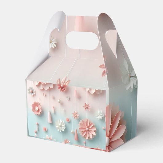 Ballotins joli sac en papier à fleurs (Verso)