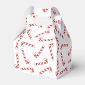 Ballotins Joli Sucre de canne rouge et blanc Motif de Noël (Arrière)