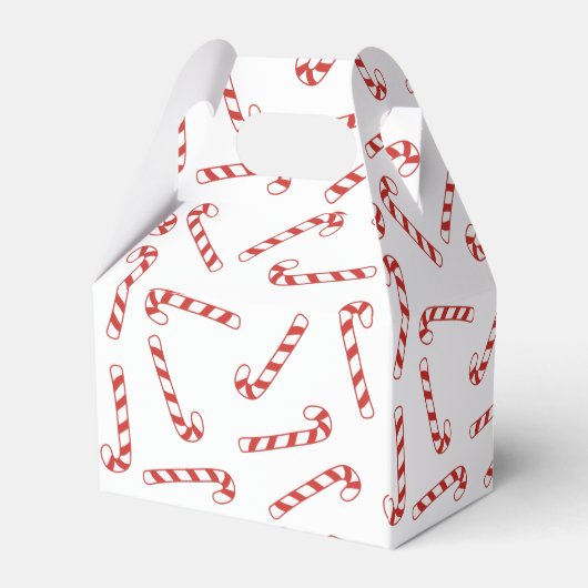 Ballotins Joli Sucre de canne rouge et blanc Motif de Noël (Arrière)