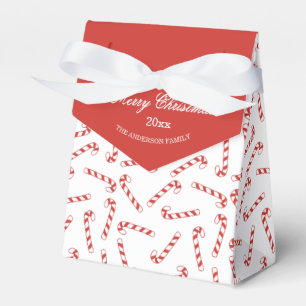 Ballotins Joli Sucre de canne rouge et blanc Motif de Noël